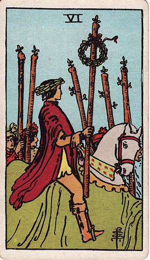 Seis de Bastos (Six of Wands)