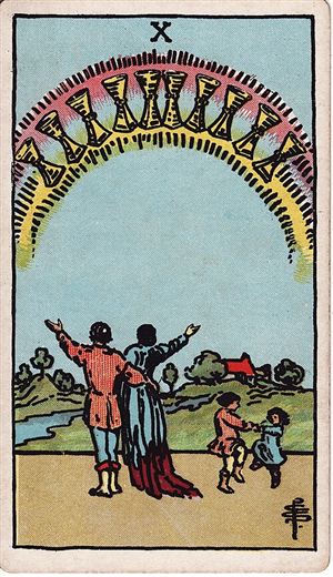 Diez de Copas (Ten of Cups)