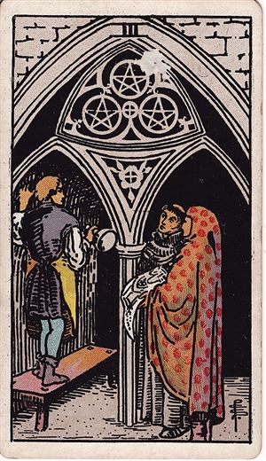 Tres de Oros (Three of Pentacles)